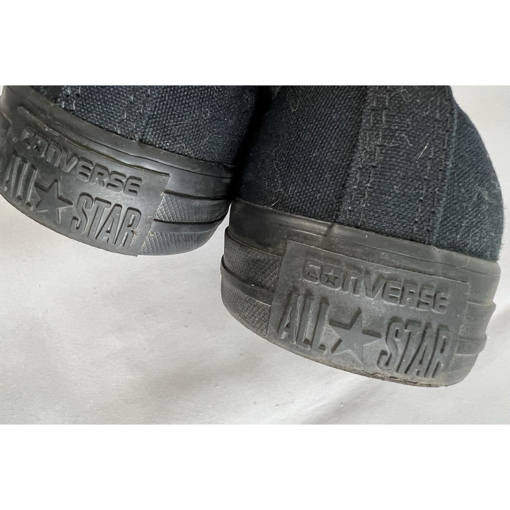 Converse Chuck Taylor All Star Low Top Black Monochrome Shoes Unisex M7 / W9 - Picture 4 of 10